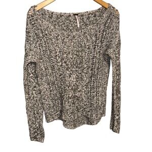 Free People West End Pullover Sweater Gray - Small Petite PS
